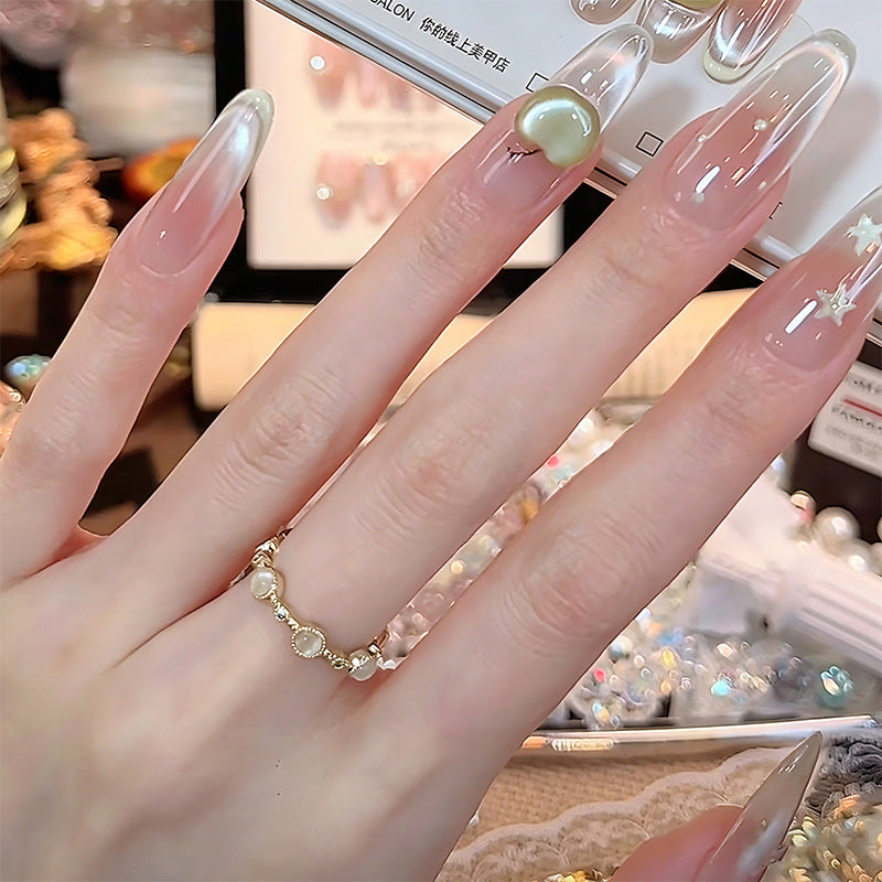 Nail art set with elegant glitter accents Kalsten