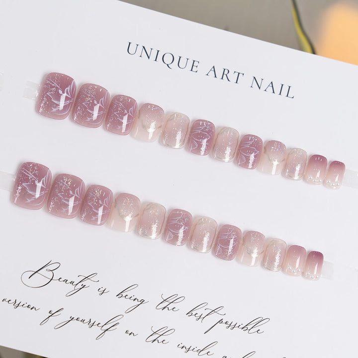 Artistic Floral Nail Enhancement