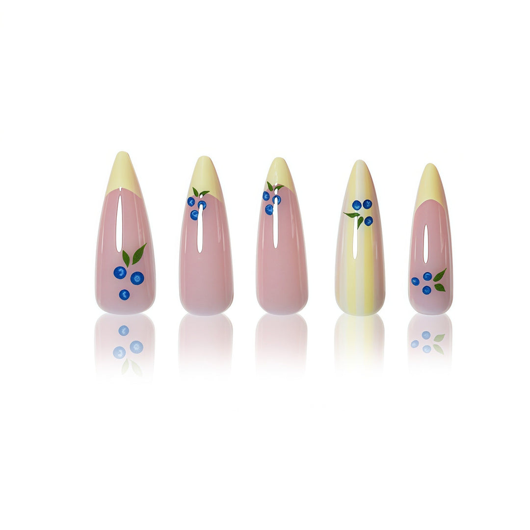 Artistic Floral Design Press-On Nails Kalsten