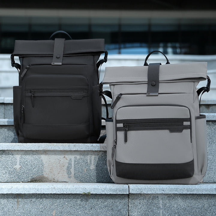 Stylish Roll-Top Travel Backpack Kalsten
