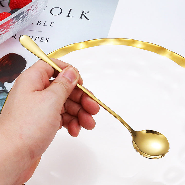 Elegant teaspoon with polished gold surface Kalsten