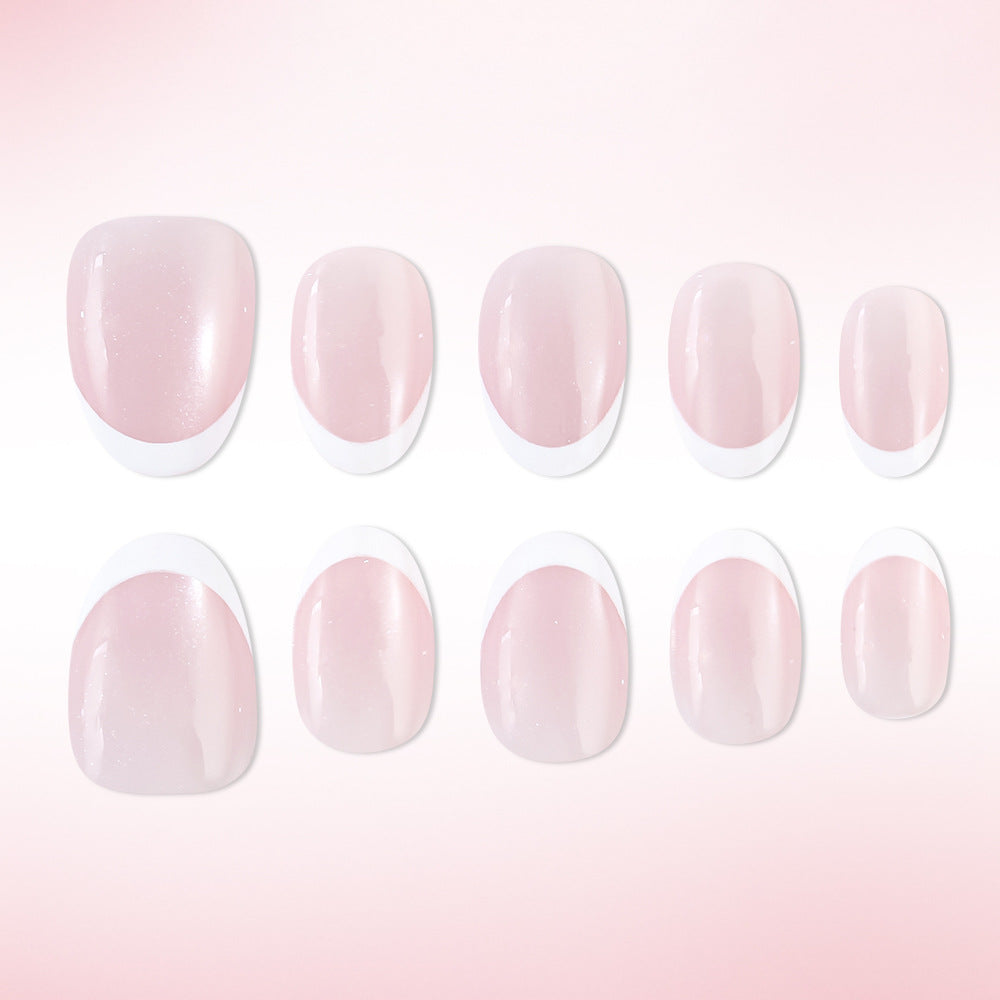 Elegant French Tip Press-On Nails Kalsten 1787542595