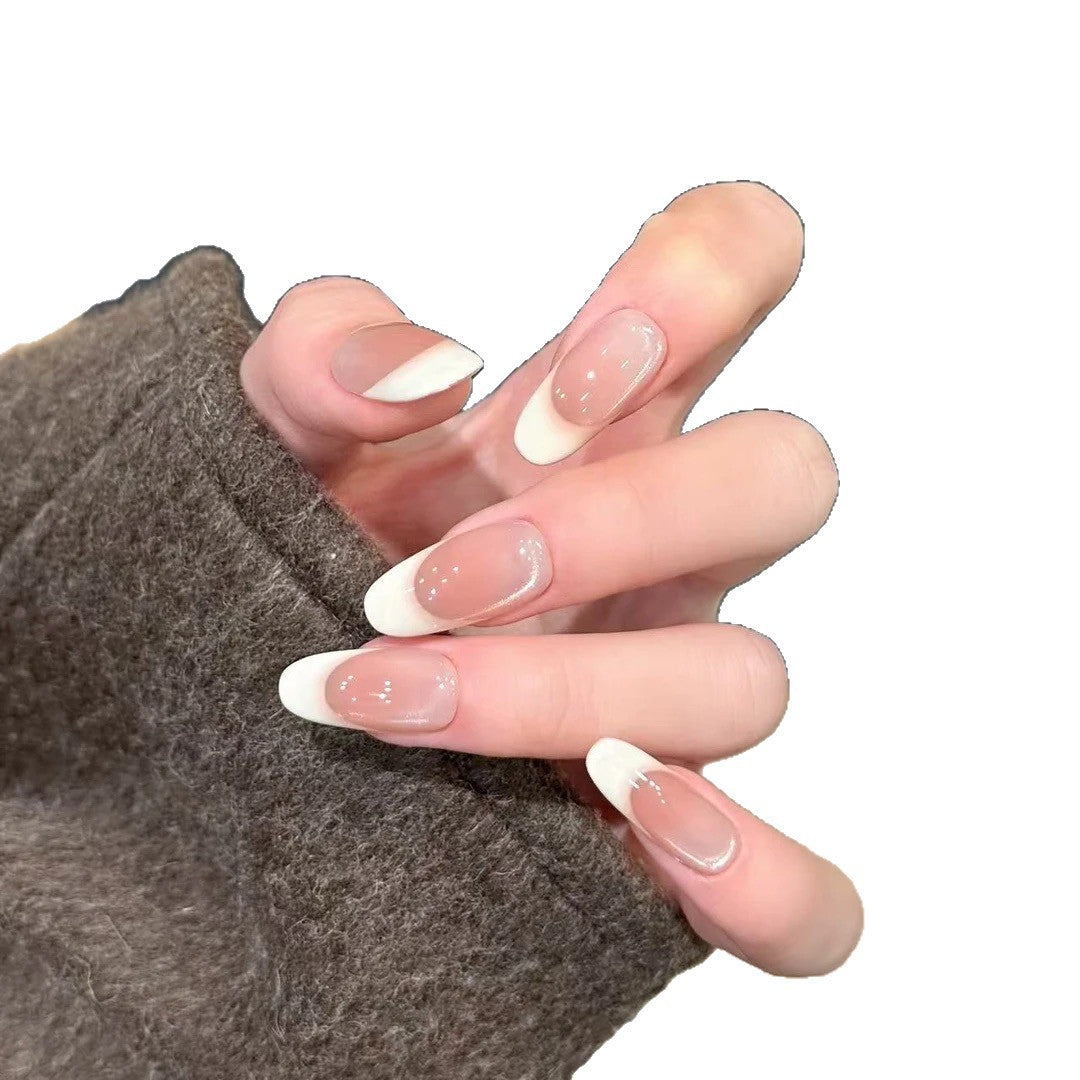 Ombre French Tip Press-On Nails Kalsten