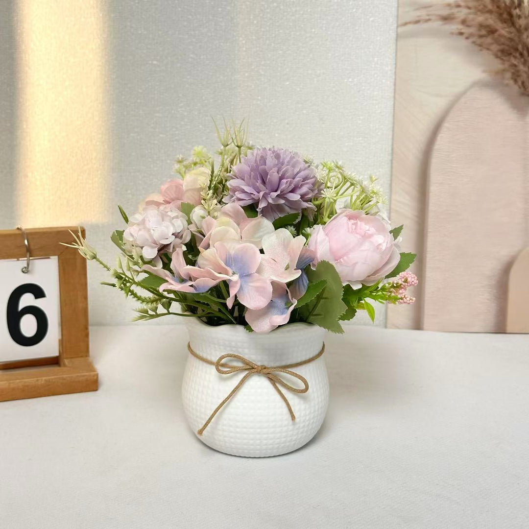 Artificial Orchid Plant Arrangement for Home Decor