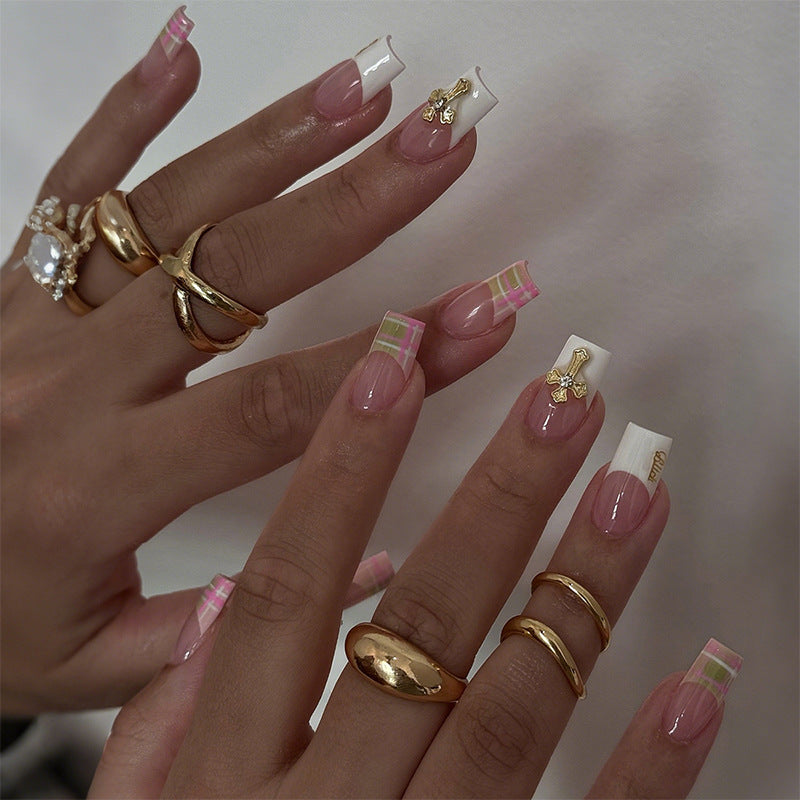 Decorative Press-On Nails with Unique Patterns kalsten