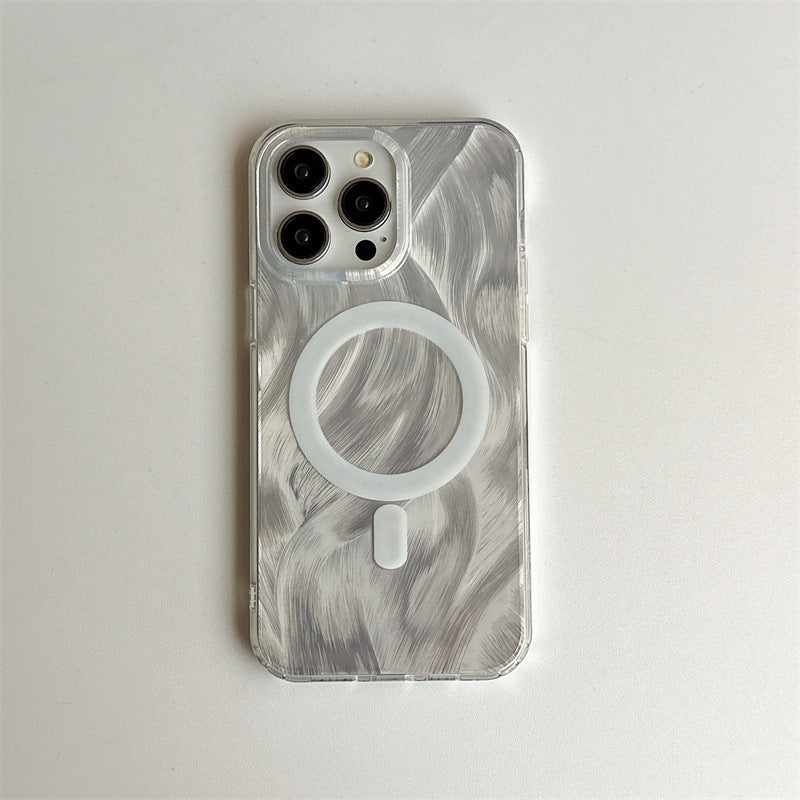 Glitter Magnetic Ring Phone Case With Magsafe-Compatible Ring Stand