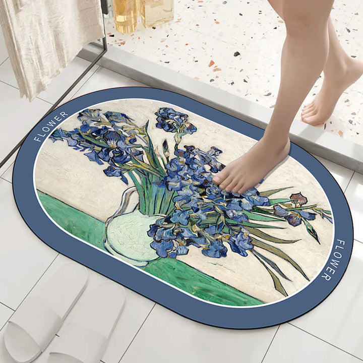 Artistic Ocean Scene Bath Mat