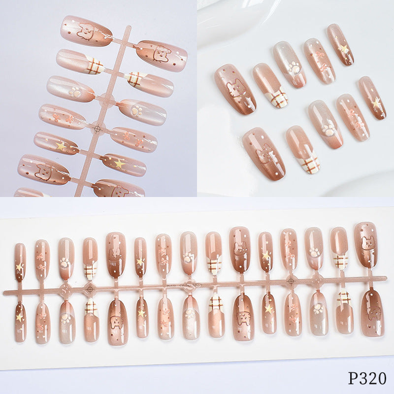 Artistic Decorative Press-On Nail Set Kalsten