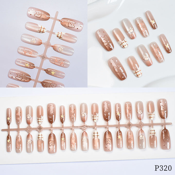 Artistic Decorative Press-On Nail Set Kalsten