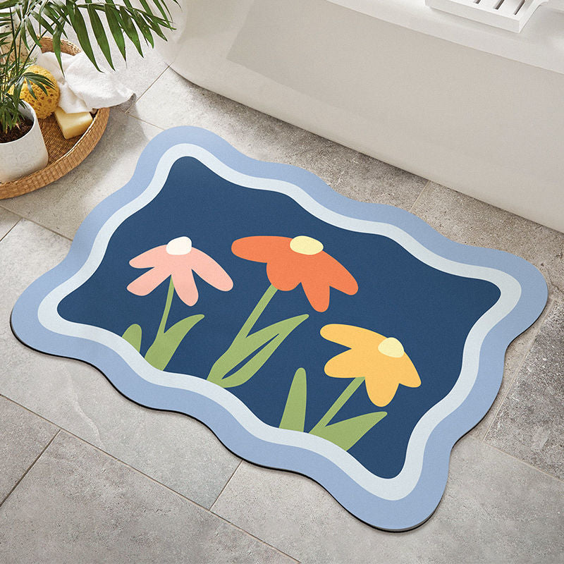 Floral Decorative Area Mat