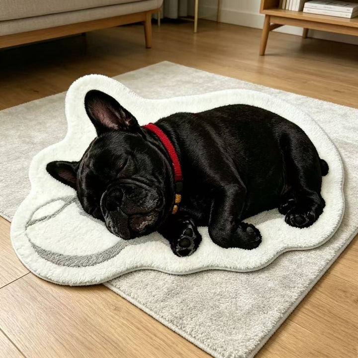 Playful Dog-Shaped Area Rug