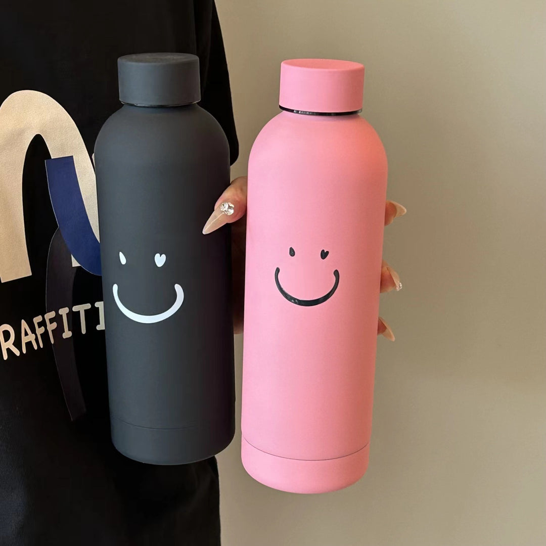 Ladies insulated bottle with cheerful smiley motif Kalsten