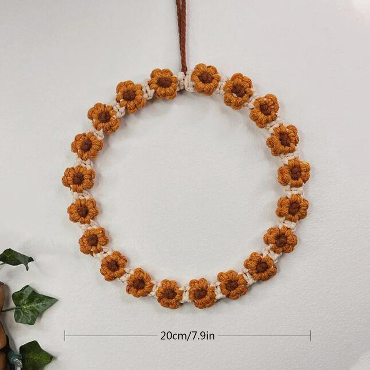 Floral Macrame Hoop Wreath Kalsten