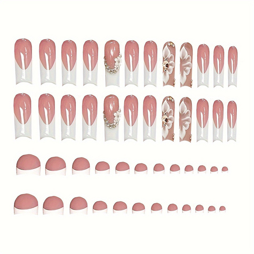 Decorative Artistic Press-On Nail Set Kalsten