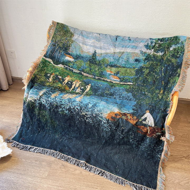 Artistic Landscape Throw Blanket