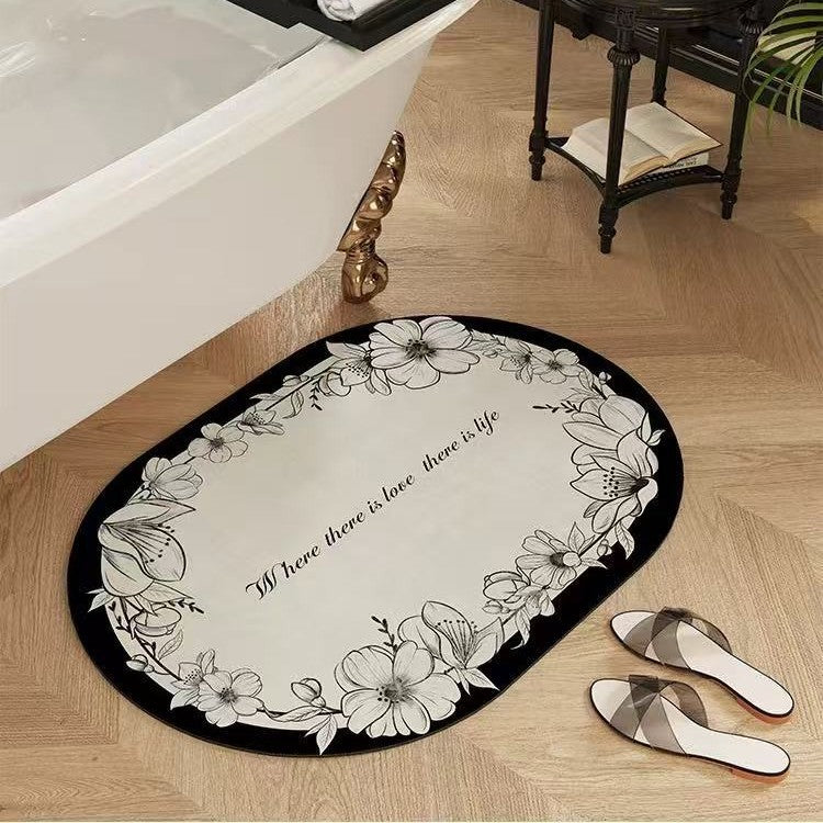 Inspirational Quote Bath Mat