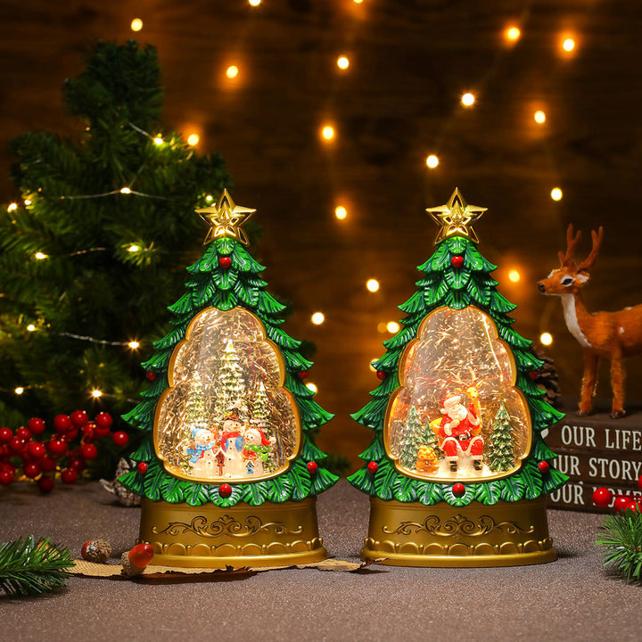 LED Christmas Tree Snow Globe Decoration Kalsten