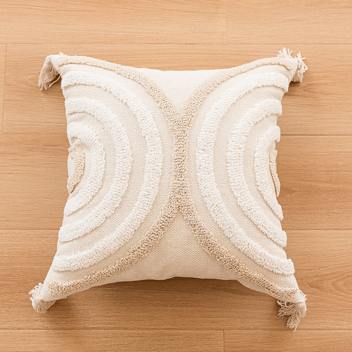 Texture Circular Accent Pillow