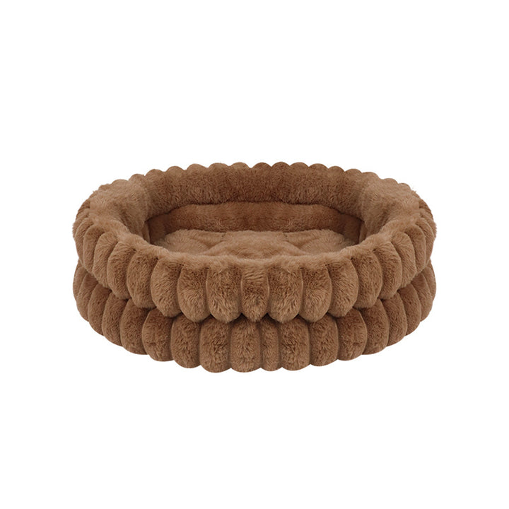 Plush Round Dog Bed