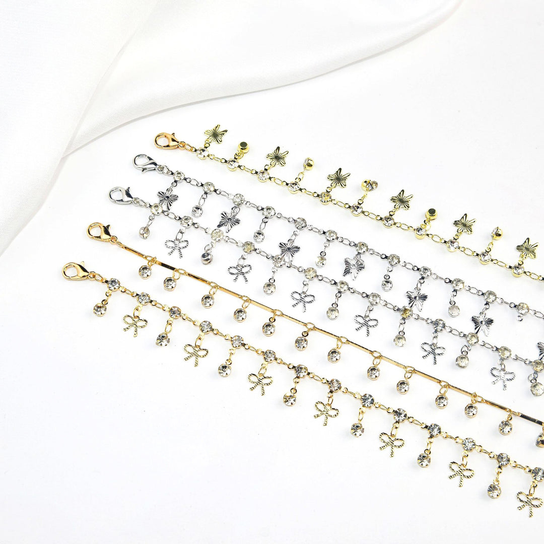 Elegant Crystal Chain Anklet Kalsten