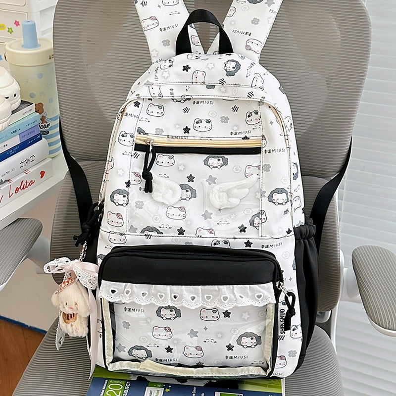 Cute Illustrated Character-Themed Backpack Kalsten