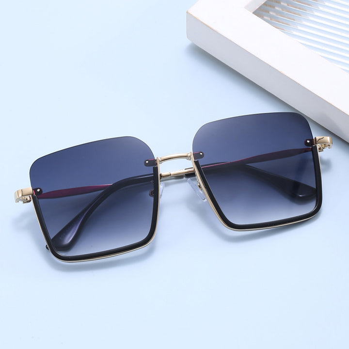 Women oversized sunglasses with elegant geometric frame Kalsten