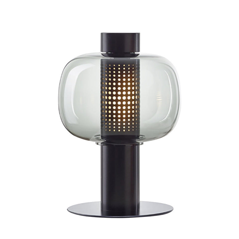 Artistic Table Lamp with Elegant Glass Shade