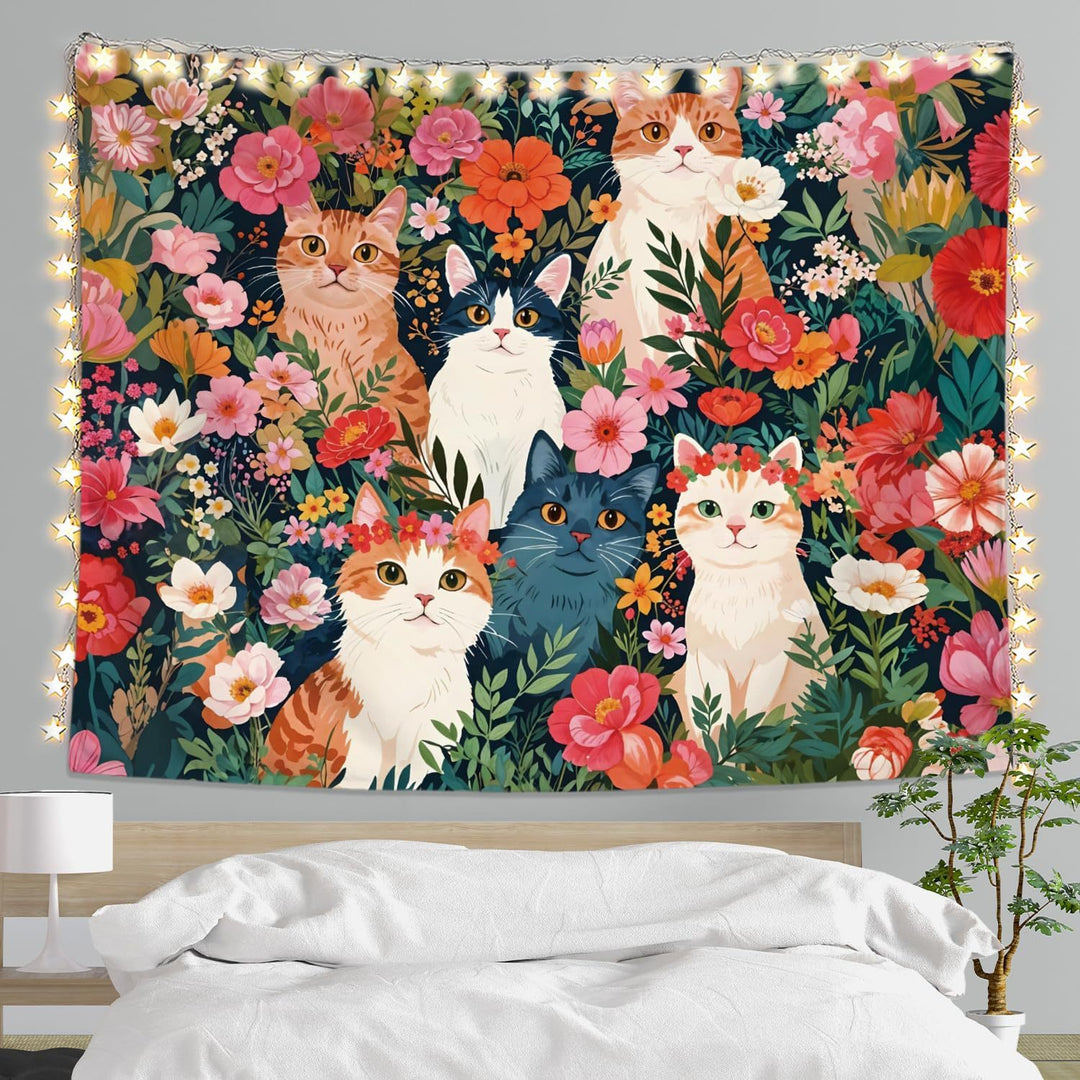 Floral Garden Wall Tapestry
