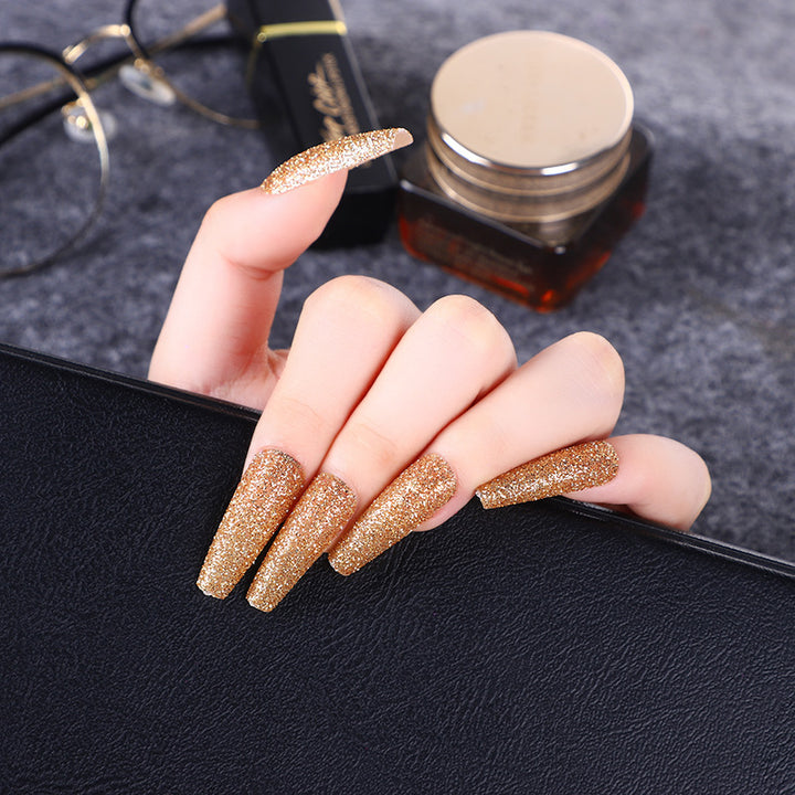 High-quality artificial nails with glitter effects Kalsten