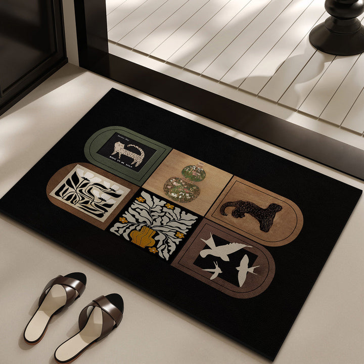 Decorative Bird Theme Rug