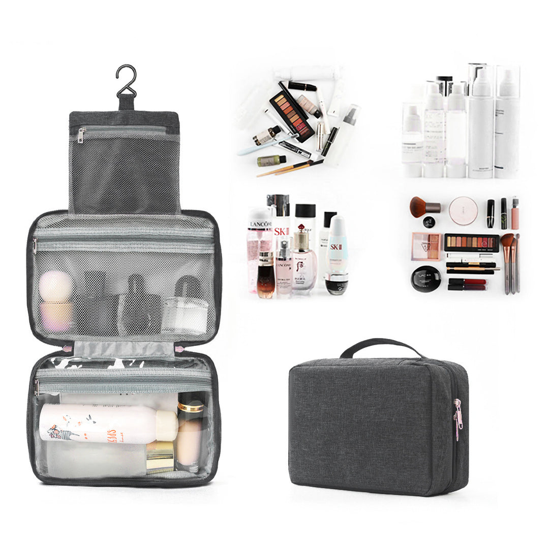 Travel toiletry bag with hooks and multiple compartments Kalsten