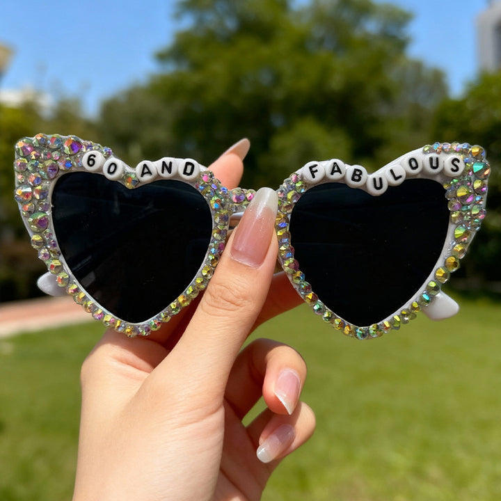 Glamorous Heart-Shaped Bridal Sunglasses Kalsten