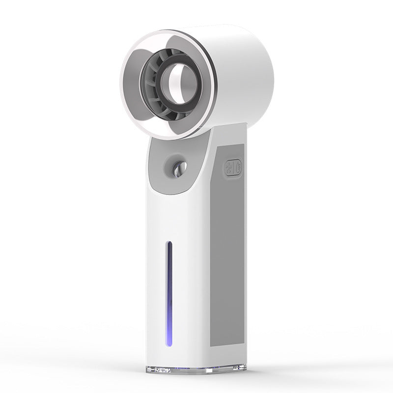 Cooling portable bladeless misting fan with USB rechargeable battery and adjustable airflow Kalsten
