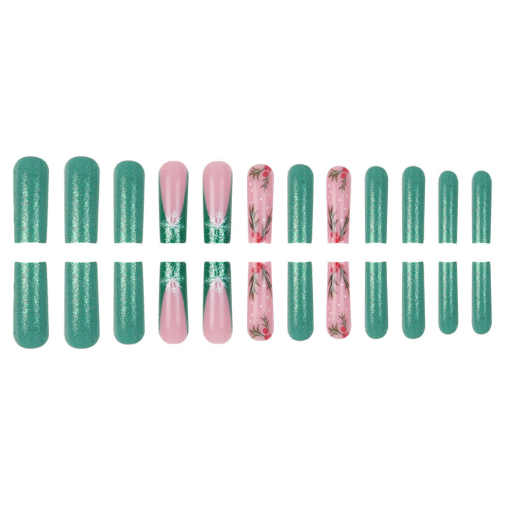 Festive Themed Press-On Nail Art Set Kalsten