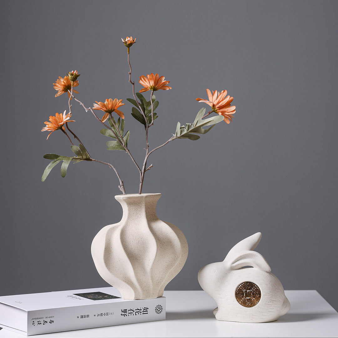 Textured Contemporary Ceramic Vase