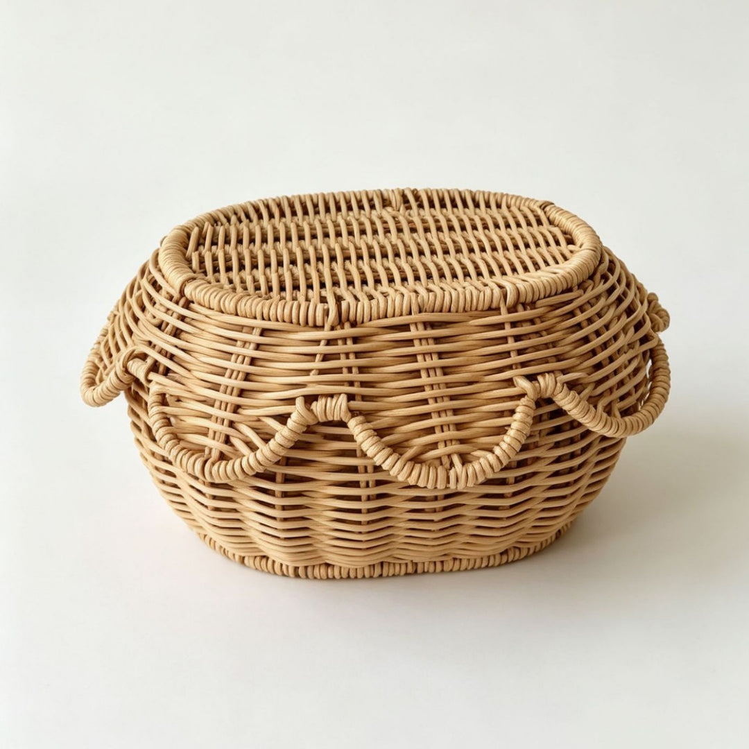 Ornate decoration basket made from natural materials Kalsten