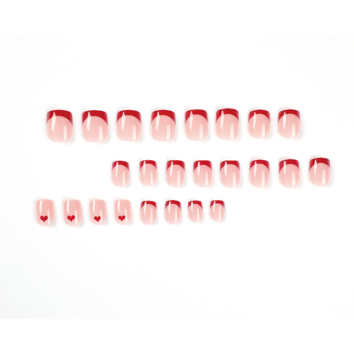 Artistic Heart Design Press-On Nail Set Kalsten