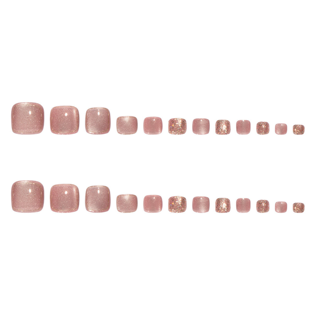 Nail art set with glamorous glitter accents and elegant designs Kalsten