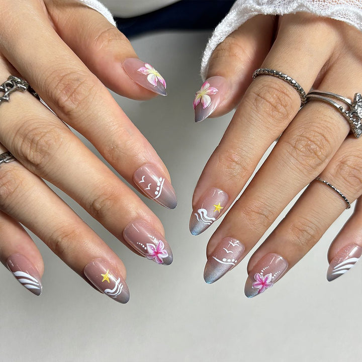 Decorative Press-On Nail Design Kalsten