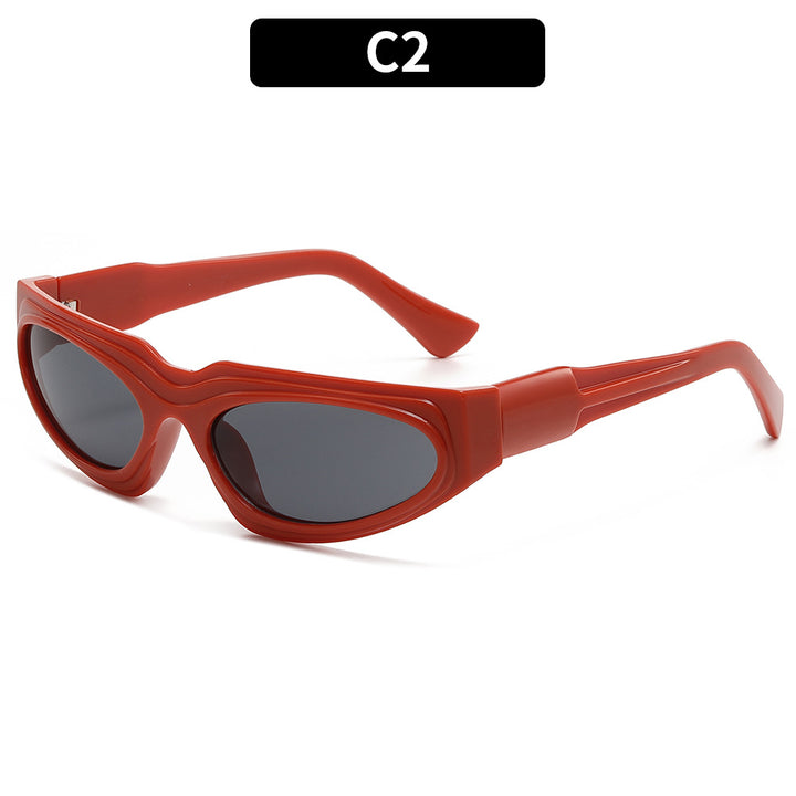 Sleek Retro Shield Sunglasses