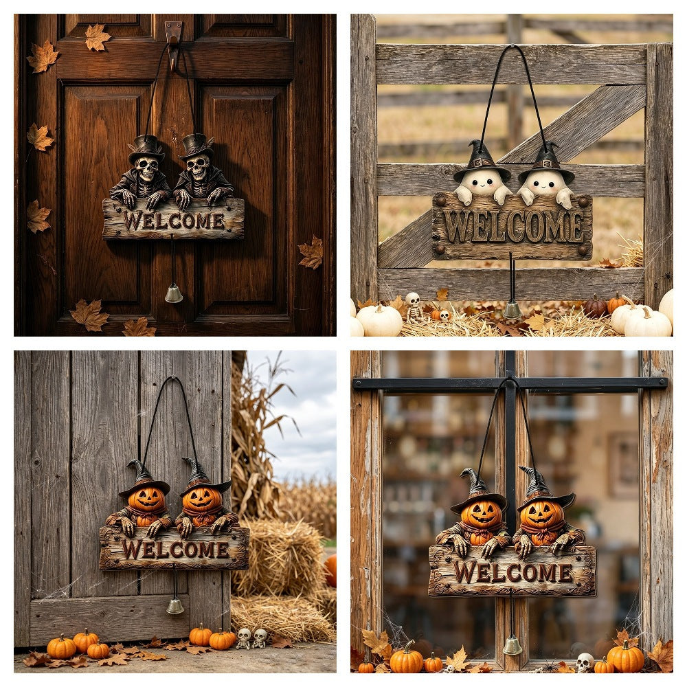 Creepy Welcome Sign Decor Kalsten