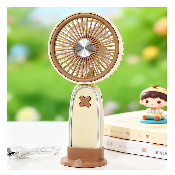 Women's Portable USB Fan with Rotatable Head and Charging Function Kalsten
