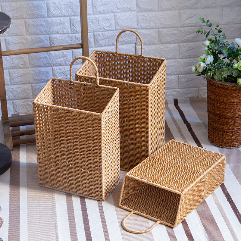 Handwoven Rectangular Storage Hamper Kalsten