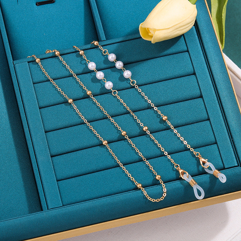 Elegant Pearl Eyewear Holder Chain Kalsten