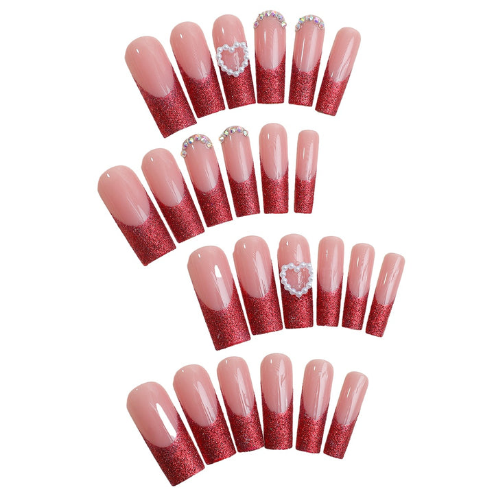 Glamorous Glittery Press-On Nails Kalsten