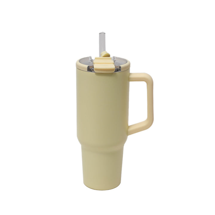Women's insulated cup with handle and straw Kalsten