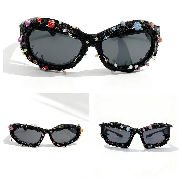Ladies sunglasses with creative decor and distinctive frame Kalsten