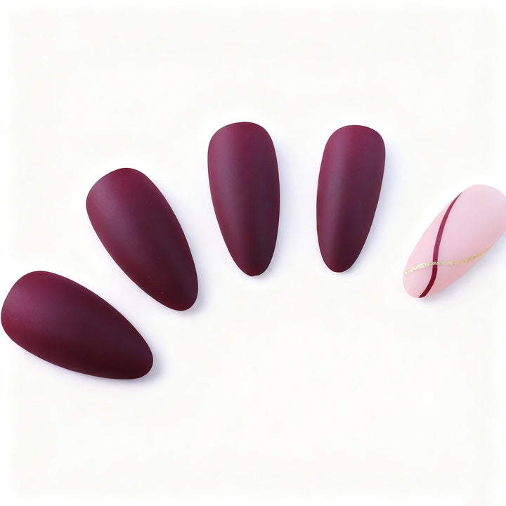 Elegant Matte Nail Art Enhancements Kalsten