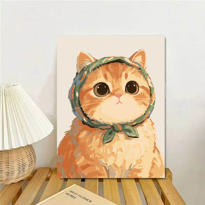 Cat-Themed Illustrated Wall Art Print Kalsten