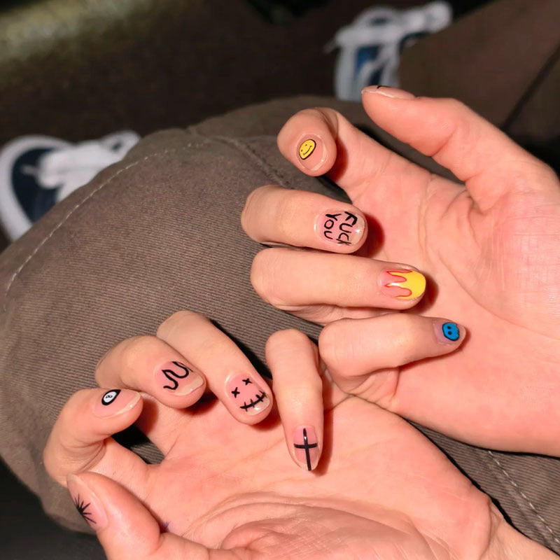 Playful Artistic Nail Art Design Set Kalsten